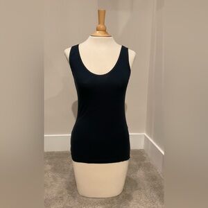 Banana Republic Cotton Blend Tank Top, Dark Navy, Size S